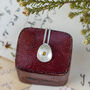 Silver Delicate Birthstone Sea Buttons Pendant, thumbnail 3 of 8