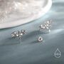Sterling Silver Dragon Skeleton Stud Earrings, thumbnail 2 of 12