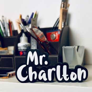 Custom 3D Multicolour Name Plates – Personalised Desk And Shelf Display, 8 of 10