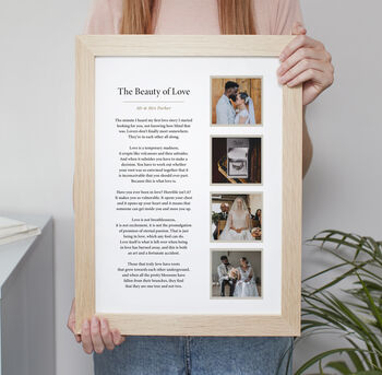 Wedding Vows Personalised Photo Print, 8 of 11