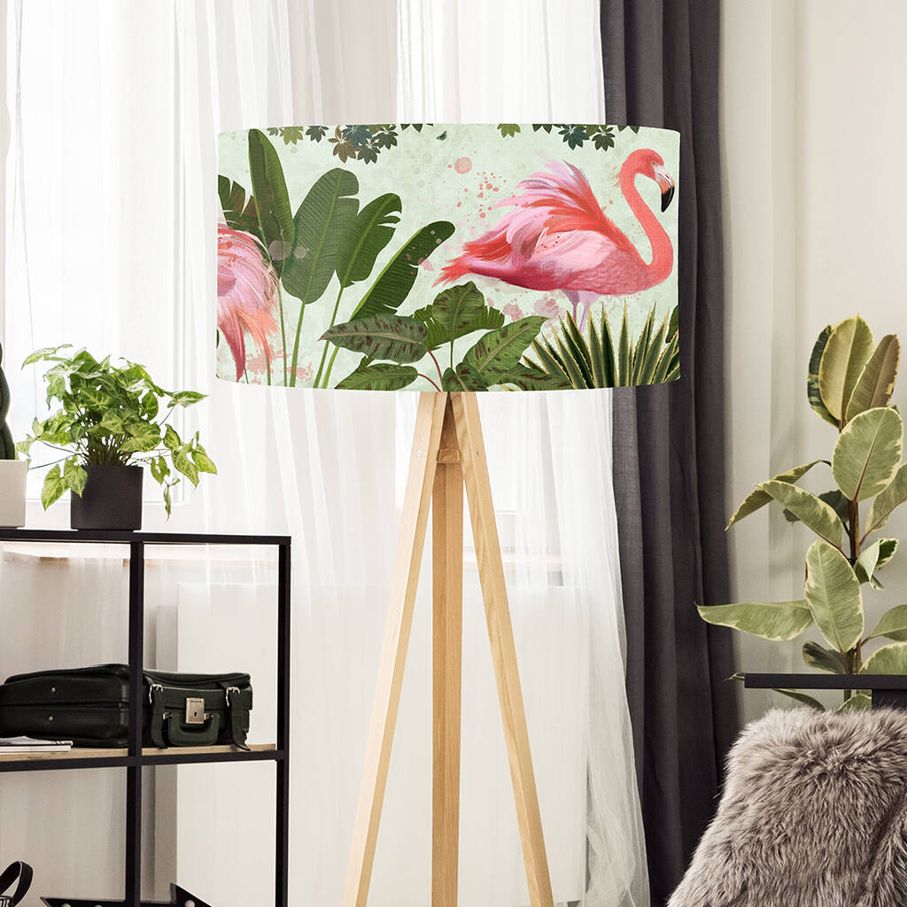Pink Flamingo Lamp Shade By Fab Funky Home Decor