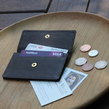 Personalised Large Leather Card Holder, 9 of 12