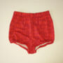 Red Knit Bloomers For Baby, thumbnail 2 of 2