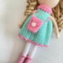Stunning Handmade Doll With Curly Hair, thumbnail 3 of 11