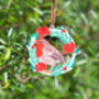 Robin And Rowan Berries Christmas Decoration, thumbnail 2 of 4