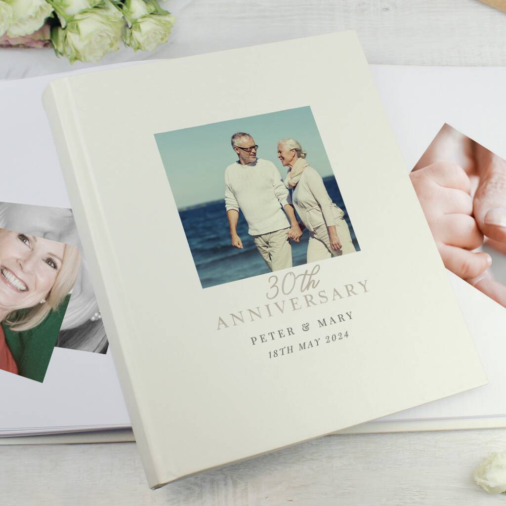 Personalised Photo 30th Anniversary Photo Album By The Giftologist