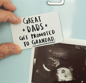 'Great Dads Get Promoted To Grandad' Fridge Magnet, 2 of 8