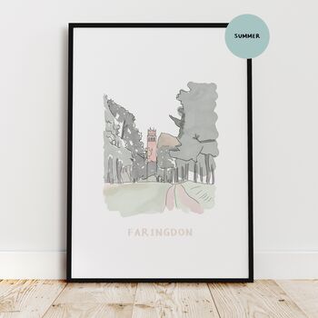 Faringdon Folly Art Print, 5 of 9