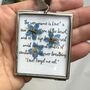 Personalised Paper Forget Me Not And Poetry Mini Framed Gift, thumbnail 9 of 12