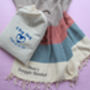 Personalised Soft Cotton Throw Blanket, Cotton Anniversary Gift For Couple, thumbnail 10 of 10