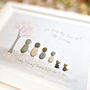 Family Blossom Tree Personalised Pebble Picture Gift, thumbnail 3 of 3