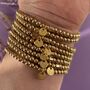 Gold Plated Personalised Letter Bracelet, thumbnail 3 of 9