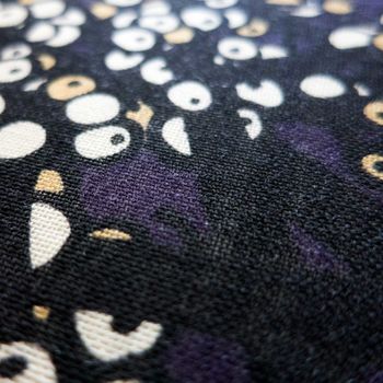 'Winter Berries' White And Dark Plum Wool Scarf Wrap, 4 of 7