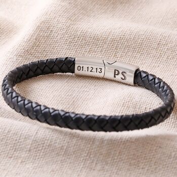 Men's Personalised Woven Bracelet, 2 of 7