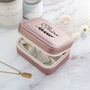Personalised Wreath Pink Travel Jewellery Case, thumbnail 7 of 12