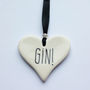 Gin Or Prosecco Ceramic Heart, thumbnail 4 of 5