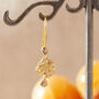 Black Diamond 18 K Gold And Silver Textured Hook Drops, thumbnail 6 of 10