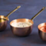 Set Of Three Handmade Copper Melting Pots – 150ml, thumbnail 2 of 7