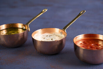 Set Of Three Handmade Copper Melting Pots – 150ml, 2 of 7
