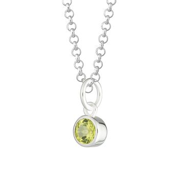 Peridot Necklace, August Birthstone, 8 of 8
