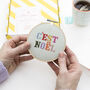 Embroidery Cross Stitch Kit C'est Noel Christmas, thumbnail 4 of 8