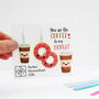 You Are The Coffee To My Donut Valentine's Earrings, thumbnail 9 of 12