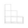 White Six Cube Wooden Display Shelf Rack Bookshelves, thumbnail 4 of 7