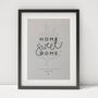Personalised Home Letterpress Palm Print Grey, thumbnail 1 of 3
