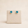 Sterling Silver December Birthstone Stud Earrings, thumbnail 3 of 4