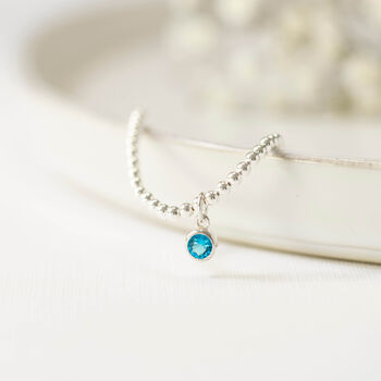 Sterling Silver December Birthstone Bracelet, 6 of 9