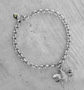 Silver Bumble Bee Bracelet, 4 of 7
