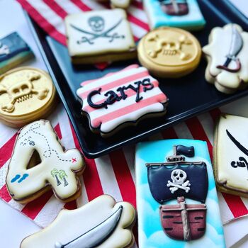 Pirate Party Themed Biscuit Favours / Set Of 12, 2 of 4