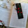 Bookmark With Hand Embroidered Red Rose, thumbnail 2 of 7