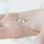 18ct White Gold Diamond Stud Earrings, thumbnail 5 of 8