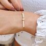 Sterling Silver Or Gold Plated Pearl Chain Bracelet, thumbnail 2 of 4