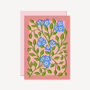 Botanical Patterned Card Pink, thumbnail 1 of 2