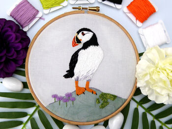Puffin Embroidery Kit, 7 of 7
