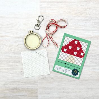 You're A Fungi! Mini Matchbox Cross Stitch Kit, 5 of 5