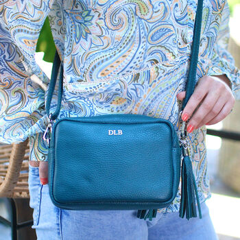 Monogram Leather Crossbody Bag, 2 of 9