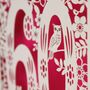Personalised 60th Birthday Card Papercut Woodland Design, thumbnail 2 of 8