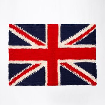Union Jack Blanket Traditional Intermediate Knitting Kit, 4 of 12