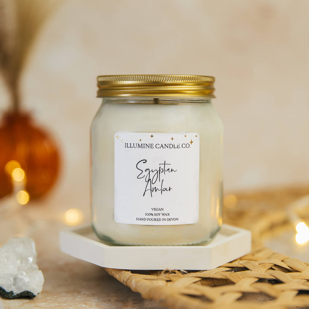 Egyptian Amber Soy Wax Candle By Illumine Candle Co.