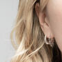 Sterling Silver Safi Hoops, thumbnail 3 of 4