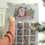 Personalised Santa Advent Calendar In Silver Grey, thumbnail 2 of 3