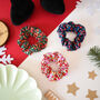 Liberty Of London Christmas Hair Scrunchie, thumbnail 2 of 8