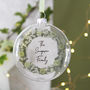 Personalised Family Christmas Wreath Flat Bauble, thumbnail 3 of 4
