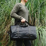 Genuine Leather Holdall With Stitched Detail, thumbnail 9 of 12