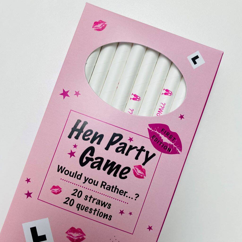 'Would You Rather' Hen Party Straw Game, 1 of 5