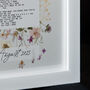 Personalised Floral First Dance Lyrics Print, thumbnail 7 of 9