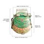 Two Tier Tiffin Box / Hand Painted Dabba Indian Style, thumbnail 5 of 5